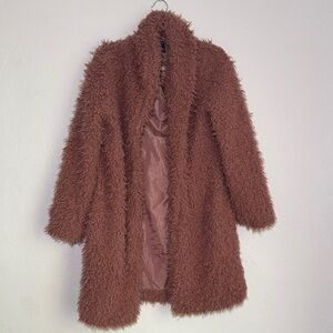 Wild Fable Women's Plush Pink Teddy Jacket